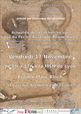 Affiche du Séminaire de Protohistoire n° 6 - Axe 1 ArAr Affiche du Séminaire de Protohistoire n° 6 - Axe 1 ArAr