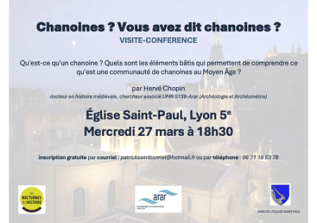Affiche visite conférence Saint -Paul mars 2024 Affiche visite conférence Saint -Paul mars 2024