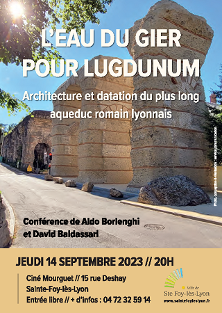 Affiche de la conférence - L'eau du Gier pour Lugdunum Affiche de la conférence - L'eau du Gier pour Lugdunum