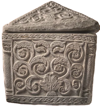 Photographie d'un sarcophage d'Aquitaine - Crédit : D. Fossard