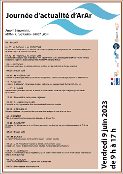 Affiche et programme de la journée d'actualité d'ArAr juin 2023 Affiche et programme de la journée d'actualité d'ArAr juin 2023