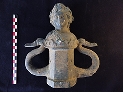 Elément de suspension en bronze (passe-courroie) de voiture de voyageur