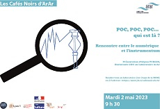 Affiche Café Noir d'ArAr - POC, POC, POC, qui est là ? Rencontre entre le numérique et l'instrumentum
