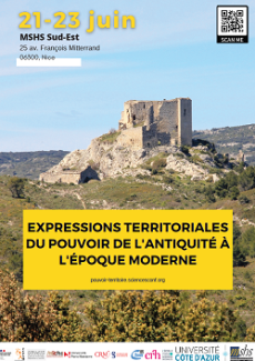 Affiche du colloque Expressions territoriales du pouvoir de l'antiquité à l'époque moderne Affiche du colloque Expressions territoriales du pouvoir de l'antiquité à l'époque moderne