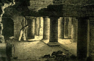 "Souvenir d’Aix-les-Bains. Vue des bains romains chez Mr Perrier ", lithographie, Brunet, Lyon, début XIXe siècle (© Archives municipales d’Aix-les-Bains : 15Fi 130). "Souvenir d’Aix-les-Bains. Vue des bains romains chez Mr Perrier ", lithographie, Brunet, Lyon, début XIXe siècle (© Archives municipales d’Aix-les-Bains : 15Fi 130).