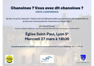 Affiche visite conférence Saint -Paul mars 2024 Affiche visite conférence Saint -Paul mars 2024