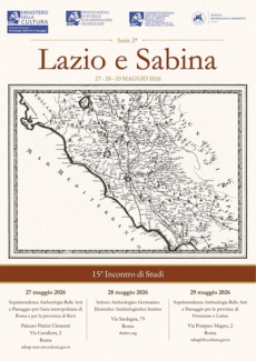 Affiche colloque international - Lazio e Sabina, 15° Incontro di Studi
